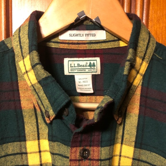 L.L. Bean flannel button up men’s shirt, medium - Picture 3 of 7